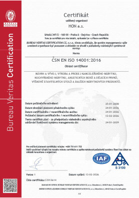 Certifikát ISO-14001