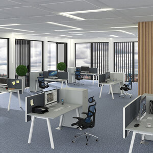 UNI A Bürotische - Grau