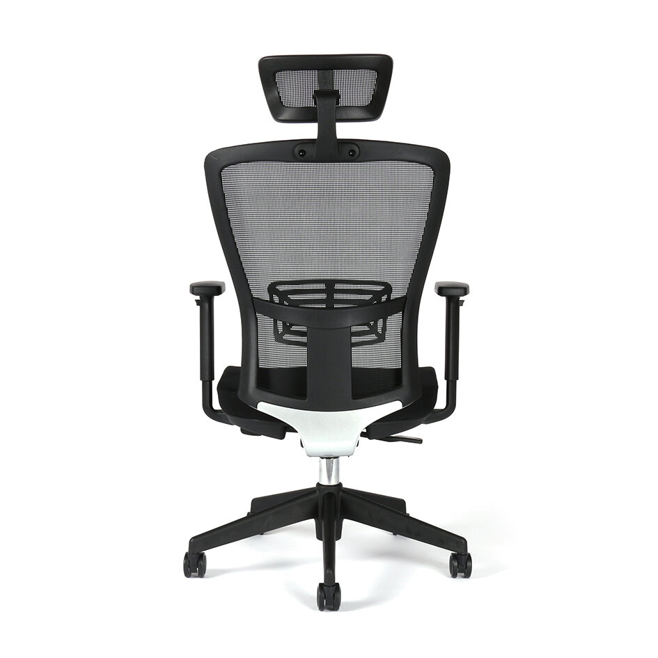 Irodai forgószék fejtámlával, TD-01, fekete