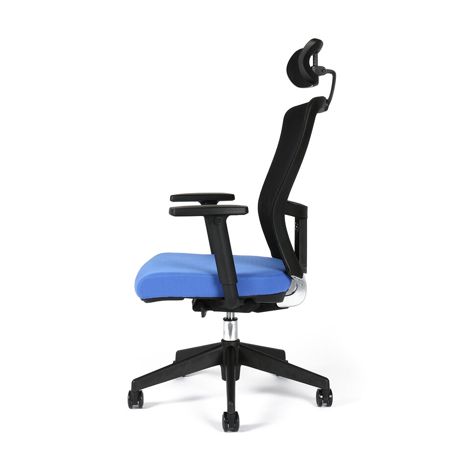 Irodai forgószék fejtámlával, TD-11, kék