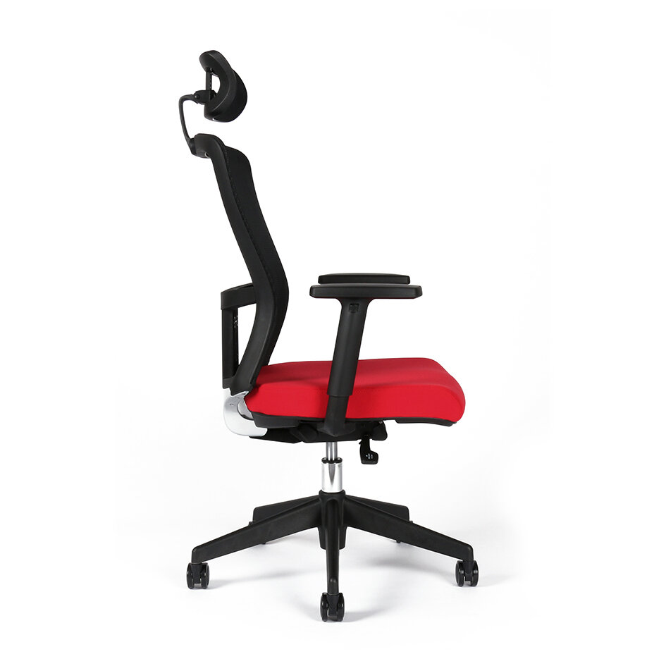 Irodai forgószék fejtámlával, TD-14, piros