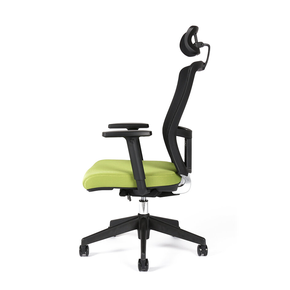 Irodai forgószék fejtámlával, TD-20, zöld